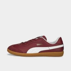Puma King 21 IT Indoor Soccer Shoes Burgundy/White - 10669604 600