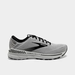 Men's Brooks Adrenaline GTS 22 Running Shoes Alloy/Grey/Black - 1103661D 012