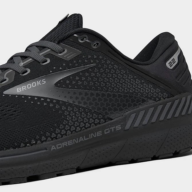 Men's Brooks Adrenaline GTS 22 Running Shoes Black/Black/Ebony - 1103661D 020 5 Men's Brooks Adrenaline GTS 22 Running Shoes Black/Black/Ebony - 1103661D 020 - Image 3