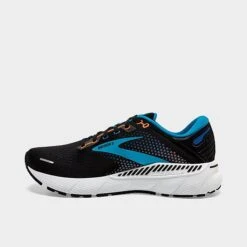 Men's Brooks Adrenaline GTS 22 Running Shoes Black/Blue/Orange - 1103661D 034 -Stealth Fit Shop 1103661D 034 P3