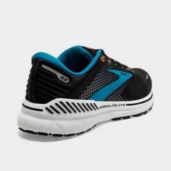 Men's Brooks Adrenaline GTS 22 Running Shoes Black/Blue/Orange - 1103661D 034 -Stealth Fit Shop 1103661D 034 P4