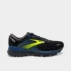 Men's Brooks Adrenaline GTS 22 Running Shoes Black/Blue/Nightlife - 1103661D 069 -Stealth Fit Shop 1103661D 069 P1