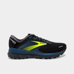 Men's Brooks Adrenaline GTS 22 Running Shoes Black/Blue/Nightlife - 1103661D 069