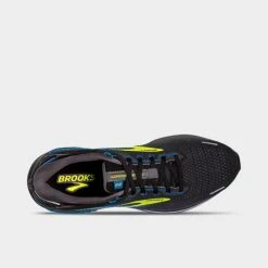 Men's Brooks Adrenaline GTS 22 Running Shoes Black/Blue/Nightlife - 1103661D 069 -Stealth Fit Shop 1103661D 069 P5