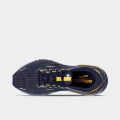 Men's Brooks Adrenaline GTS 22 Running Shoes Peacoat/Grey/Sunflower - 1103661D 438 -Stealth Fit Shop 1103661D 438 P5