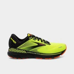 Men's Brooks Adrenaline GTS 22 Running Shoes Nightlife/Black/Flame - 110366D 736