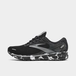 Men's Brooks Ghost 14 Running Shoes Black/Grey/White - 1103691D 090
