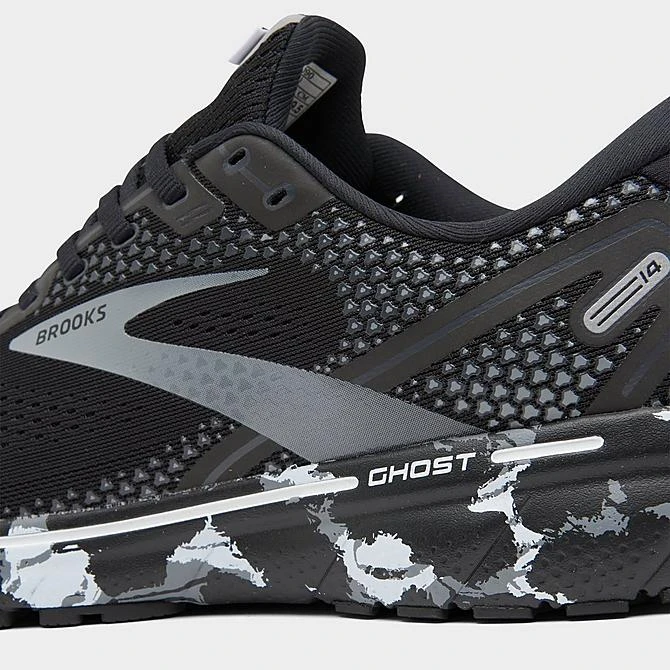 Men's Brooks Ghost 14 Running Shoes Black/Grey/White - 1103691D 090 5 Men's Brooks Ghost 14 Running Shoes Black/Grey/White - 1103691D 090 - Image 3