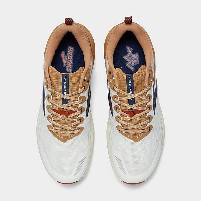 Men's Brooks Cascadia 16 Trail Running Shoes White/Biscuit/Rooibos - 1103761D 173 7 Men's Brooks Cascadia 16 Trail Running Shoes White/Biscuit/Rooibos - 1103761D 173 - Image 5