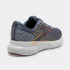 Men's Brooks Glycerin 20 Running Shoes Grey/Chili Oil/Orange - 1103821D 034 -Stealth Fit Shop 1103821D 034 P4