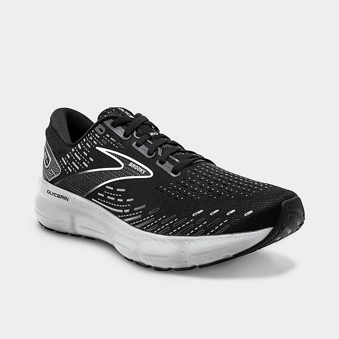 Men's Brooks Glycerin 20 Running Shoes (Wide Width 2E) Black/White/Alloy - 1103822E 059 4 Men's Brooks Glycerin 20 Running Shoes (Wide Width 2E) Black/White/Alloy - 1103822E 059 - Image 2
