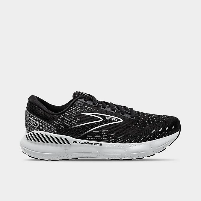 Men's Brooks Glycerin GTS 20 Running Shoes Black/White/Alloy - 1103831D 059 3 Men's Brooks Glycerin GTS 20 Running Shoes Black/White/Alloy - 1103831D 059
