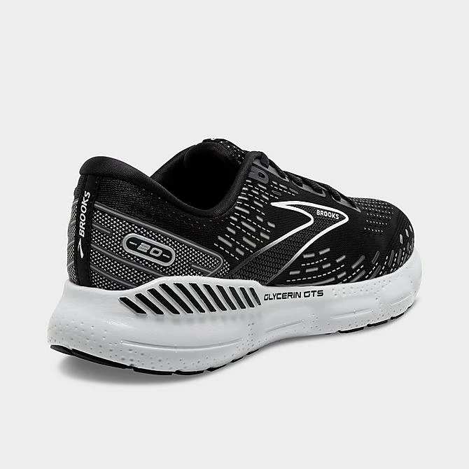 Men's Brooks Glycerin GTS 20 Running Shoes Black/White/Alloy - 1103831D 059 6 Men's Brooks Glycerin GTS 20 Running Shoes Black/White/Alloy - 1103831D 059 - Image 4