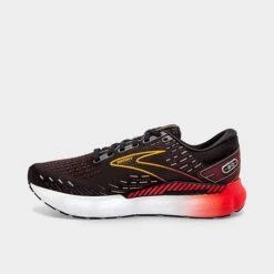 Men's Brooks Glycerin GTS 20 Running Shoes Black/Blackened Pearl/Fiery Red - 1103831D 090 -Stealth Fit Shop 1103831D 090 P3