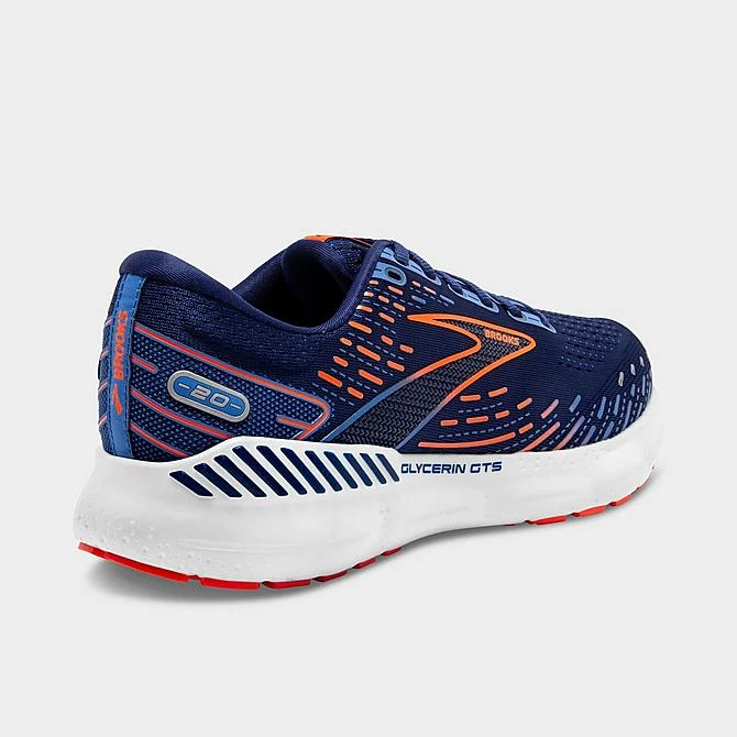 Men's Brooks Glycerin GTS 20 Running Shoes Blue Depths/Palace Blue/Orange - 1103831D 444 6 Men's Brooks Glycerin GTS 20 Running Shoes Blue Depths/Palace Blue/Orange - 1103831D 444 - Image 4