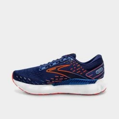 Men's Brooks Glycerin GTS 20 Running Shoes (Wide Width 2E) Blue Depths/Palace Blue/Orange - 1103832E 444 10 Men's Brooks Glycerin GTS 20 Running Shoes (Wide Width 2E) Blue Depths/Palace Blue/Orange - 1103832E 444 -Stealth Fit Shop 1103832E 444 P3