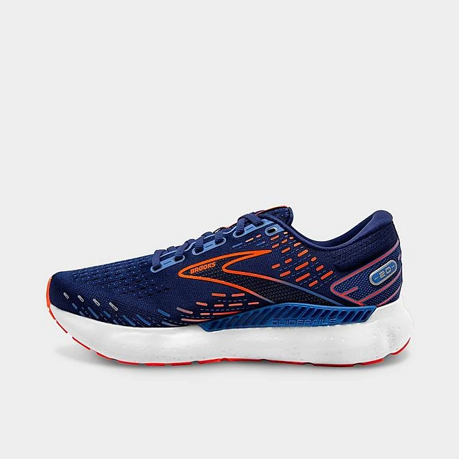 Men's Brooks Glycerin GTS 20 Running Shoes (Wide Width 2E) Blue Depths/Palace Blue/Orange - 1103832E 444 5 Men's Brooks Glycerin GTS 20 Running Shoes (Wide Width 2E) Blue Depths/Palace Blue/Orange - 1103832E 444 - Image 3