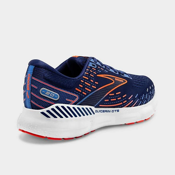 Men's Brooks Glycerin GTS 20 Running Shoes (Wide Width 2E) Blue Depths/Palace Blue/Orange - 1103832E 444 6 Men's Brooks Glycerin GTS 20 Running Shoes (Wide Width 2E) Blue Depths/Palace Blue/Orange - 1103832E 444 - Image 4