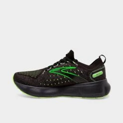 Men's Brooks Glycerin StealthFit 20 Running Shoes Black/Pearl/Green Gecko - 1103841D 092 -Stealth Fit Shop 1103841D 092 P3