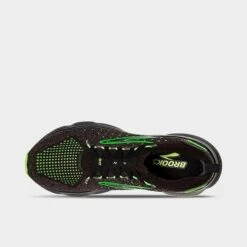 Men's Brooks Glycerin StealthFit 20 Running Shoes Black/Pearl/Green Gecko - 1103841D 092 -Stealth Fit Shop 1103841D 092 P5