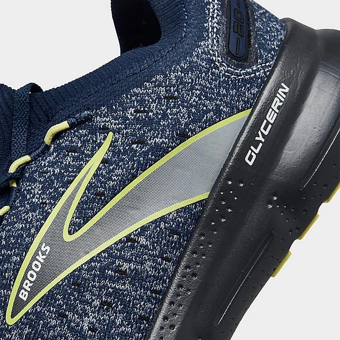 Men's Brooks Glycerin StealthFit 20 Running Shoes Blue/Ebony/Lime - 1103841D 404 5 Men's Brooks Glycerin StealthFit 20 Running Shoes Blue/Ebony/Lime - 1103841D 404 - Image 3