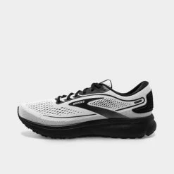 Men's Brooks Trace 2 Road Running Shoes White/Black - 1103881D 121 -Stealth Fit Shop 1103881D 121 P3