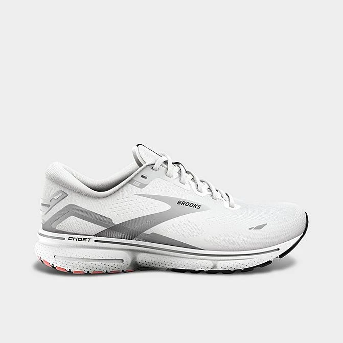 Men's Brooks Ghost 15 Running Shoes White/Black/Flame - 1103931D 184 3 Men's Brooks Ghost 15 Running Shoes White/Black/Flame - 1103931D 184
