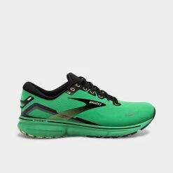 Men's Brooks Ghost 15 Running Shoes Green/Black/Sharp Green - 1103931D 360