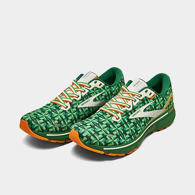 Men's Brooks Ghost 15 Running Shoes Green/White/Orange - 1103931D 371 4 Men's Brooks Ghost 15 Running Shoes Green/White/Orange - 1103931D 371 - Image 2