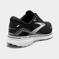 Men's Brooks Ghost 15 Running Shoes (Wide Width 2E) Black/Blackened Pearl/White - 1103932E 012 -Stealth Fit Shop 1103932E 012 P4