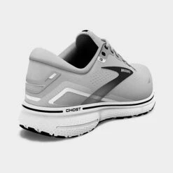 Men's Brooks Ghost 15 Running Shoes (Wide Width 4E) Alloy/Oyster/Black - 1103934E 098 -Stealth Fit Shop 1103934E 098 P4