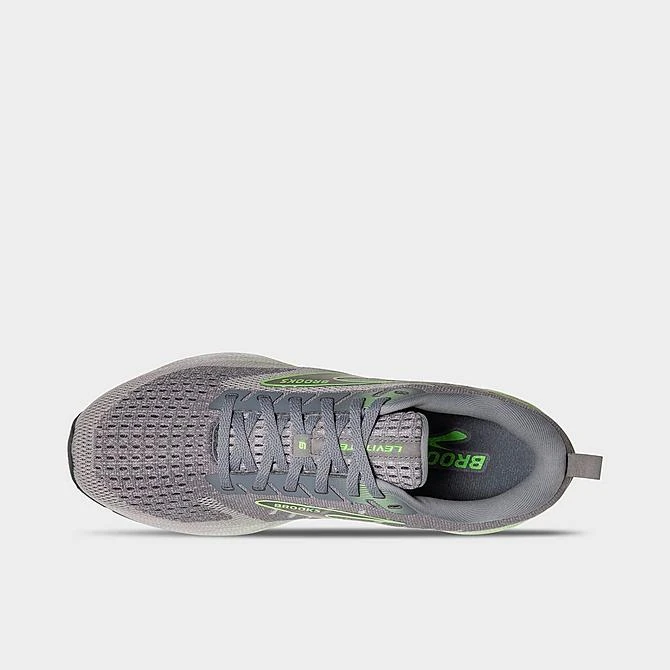 Men's Brooks Levitate 6 Running Shoes Primer Grey/Neon Green - 1103951D 312 7 Men's Brooks Levitate 6 Running Shoes Primer Grey/Neon Green - 1103951D 312 - Image 5
