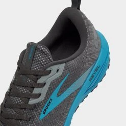 Men's Brooks Revel 6 Running Shoes Blackened Pearl/Blue - 1103981D 066 -Stealth Fit Shop 1103981D 066 P3