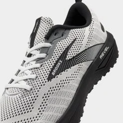 Men's Brooks Revel 6 Running Shoes White/Black - 1103981D 121 10 Men's Brooks Revel 6 Running Shoes White/Black - 1103981D 121 -Stealth Fit Shop 1103981D 121 P3