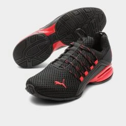 Men's Puma Axelion Block Training Shoes Puma Black/High Risk Red - 19348101 001 -Stealth Fit Shop 19348101 001 P3