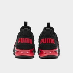 Men's Puma Axelion Block Training Shoes Puma Black/High Risk Red - 19348101 001 -Stealth Fit Shop 19348101 001 P4