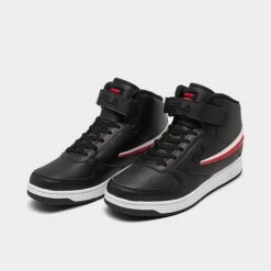 Men's Fila A-High Casual Shoes Black/White/Red - 1CM00540 014 -Stealth Fit Shop 1CM00540 014 P2
