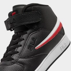 Men's Fila A-High Casual Shoes Black/White/Red - 1CM00540 014 -Stealth Fit Shop 1CM00540 014 P3