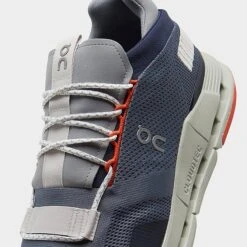 Men's On Cloudnova Running Shoes Light Navy/Grey/Orange - 2698315 501 -Stealth Fit Shop 2698315 501 P3