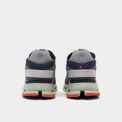 Men's On Cloudnova Running Shoes Light Navy/Grey/Orange - 2698315 501 -Stealth Fit Shop 2698315 501 P4