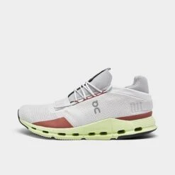 Men's On Cloudnova Running Shoes White/Limelight - 2698493 101