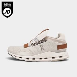 Men's On Cloudnova Running Shoes White/Pecan - 2699173 101