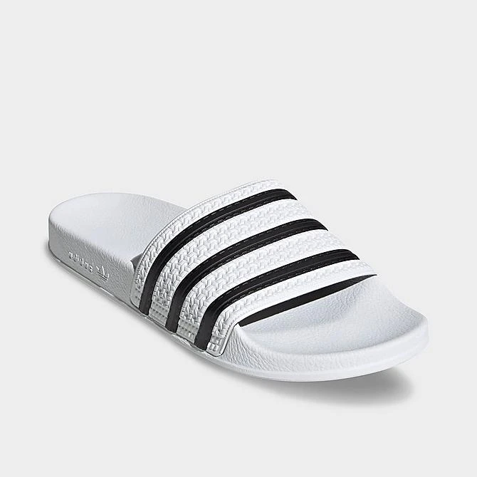 Men's Adidas Adilette Slide Sandals White/Black/White - 280648 WBK 4 Men's Adidas Adilette Slide Sandals White/Black/White - 280648 WBK - Image 2