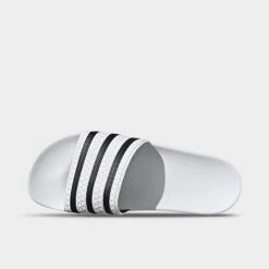 Men's Adidas Adilette Slide Sandals White/Black/White - 280648 WBK 12 Men's Adidas Adilette Slide Sandals White/Black/White - 280648 WBK -Stealth Fit Shop 280648 WBK P5