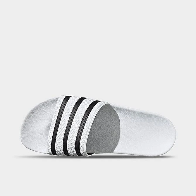 Men's Adidas Adilette Slide Sandals White/Black/White - 280648 WBK 7 Men's Adidas Adilette Slide Sandals White/Black/White - 280648 WBK - Image 5