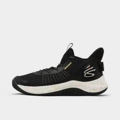 Under Armour Curry 3Z7 Basketball Shoes Black/Black/Metallic Gold - 3026622 001