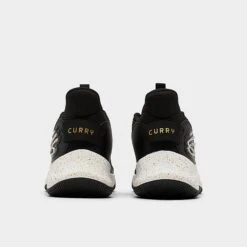 Under Armour Curry 3Z7 Basketball Shoes Black/Black/Metallic Gold - 3026622 001 -Stealth Fit Shop 3026622 001 P4