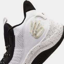 Under Armour Curry 3Z7 Basketball Shoes White/White/Black/Metallic Gold - 3026622 101 -Stealth Fit Shop 3026622 101 P3