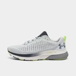 Men's Under Armour UA HOVR Turbulence Print Running Shoes White/Coastal Teal/Lime Surge - 3027028 100