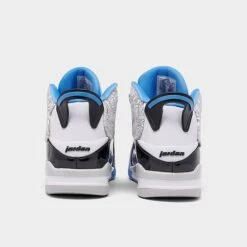 Nike Men's Air Jordan Retro Dub Zero Off-Court Shoes White/University Blue/Black/Neutral Grey - 311046 114 -Stealth Fit Shop 311046 114 P4